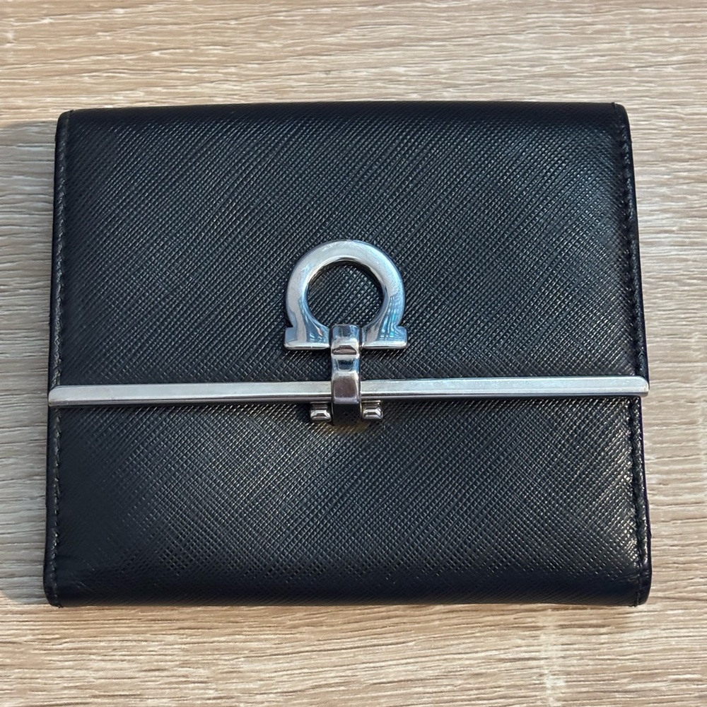 Salvatore Ferragamo Gancini Leather Wallet